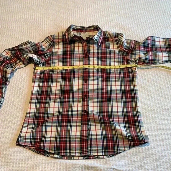 LL BEAN flannel button down shirt - Picture 4 of 7